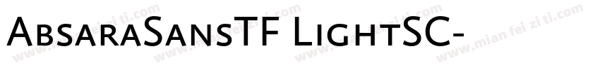 AbsaraSansTF LightSC字体转换
